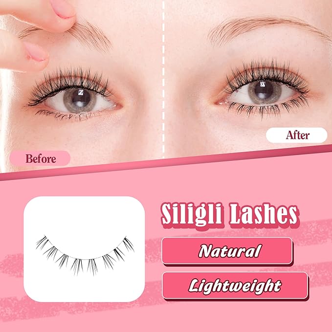 Lashes Natural Bottom Lashes 8mm Lower False Eyelashes Natural Look Strip Lashes Extention Wispy Bottom Eyelashes Fake Lashes Pack 7 Pairs