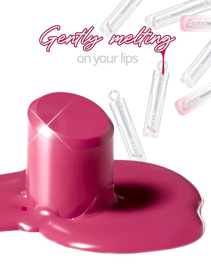 ATHE Glazm Lipbalm Stick - Vegan Glow Korean Lip Balm - Plumping, Volumizing & Highly Pigmented Lipstick - Soft Melting, Buildable Formula - Plant-Derived, Cruelty-Free, 0.12oz. (05 Pinkstan)