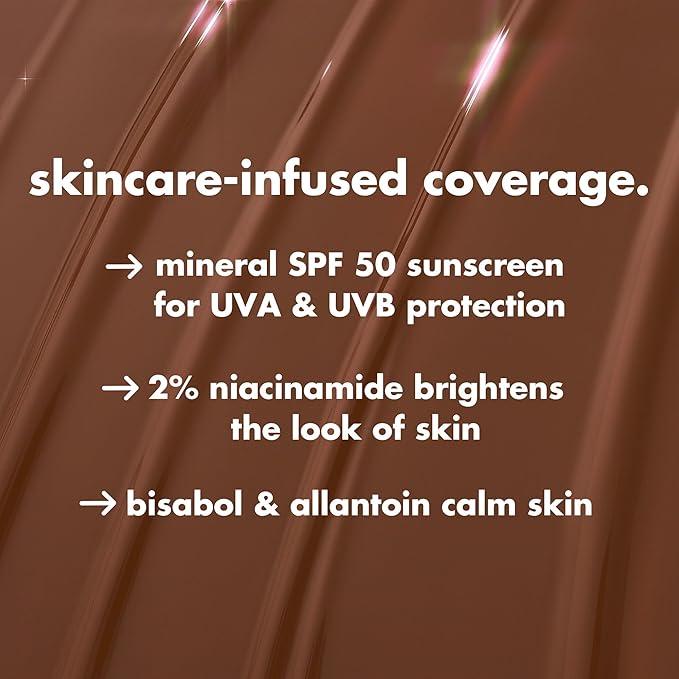 e.l.f. Halo Glow Skin Tint SPF 50, Tinted Moisturizer For Light, Buildable Coverage, Creates A Natural Glow, Vegan & Cruelty-Free, 10 Tan Neutral
