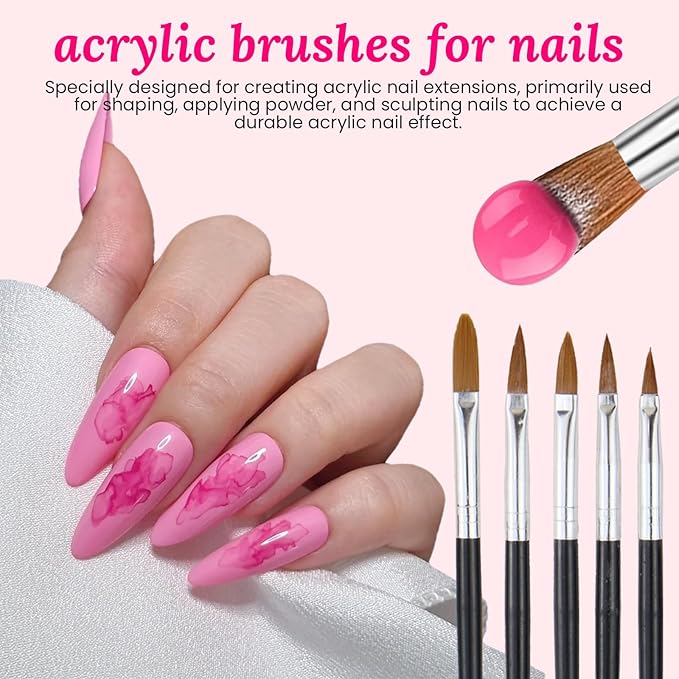 39 PCS Nail Art Brushes Set,Nail Art 3D Sculpting Pen Dotting Tools,Ombre Silicone Brush,Liner Brushes,Acrylic Brushes,Nail Art Palette with Gel Mixing Rod,Nail Design Kit for Home Diy & Salon