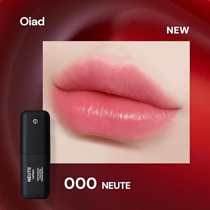 Liptique Korean Lip Stain Peel Off - 24 Hour Long Lasting Lip Tattoo, Waterproof & Transfer Proof, Nourishing & Hydrating Lip Tint for Women, High Pigmented Color Lip Tints Peel Off (000 NEUTE)