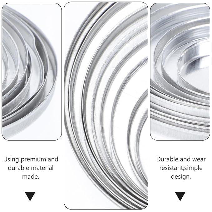 Lurrose 22pcs Empty Metal Pans Tin Palette Eyeshadow Pans Watercolor Palette Refillable Container Eyeshadow Blush Lipstick Organizer for Cosmetic Palettes