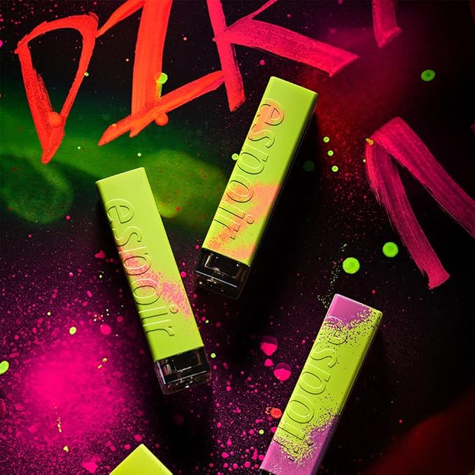 Espoir Dirty Neon vegan shine lipstick #6 Tangy (4.5g) | Wearable Shine Neon with Bright Acid Color Lip Stick | a Moist and Soft, Long Lasting Lipstick | Korean Makeup