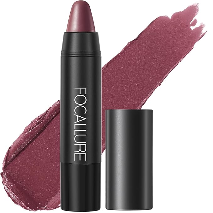 FOCALLURE Ultra Chic Matte Lipstick,Rich Vitamin E Lip Crayon,Lightweight Matte Color without Drying or Fading,Long Lasting Waterproof Lips Makeup,DARE YOU