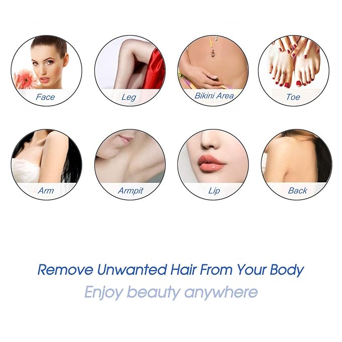 Hard Wax Beads for Hair Removal, Yovanpur Wax Beads for Sensitive Skin, Har Wax Beans for Coarse Hair, Waxing beads for Face, Eyebrow, Body, Bikini, Brazilian At Home 300g (10 Oz)/bag (Blue)