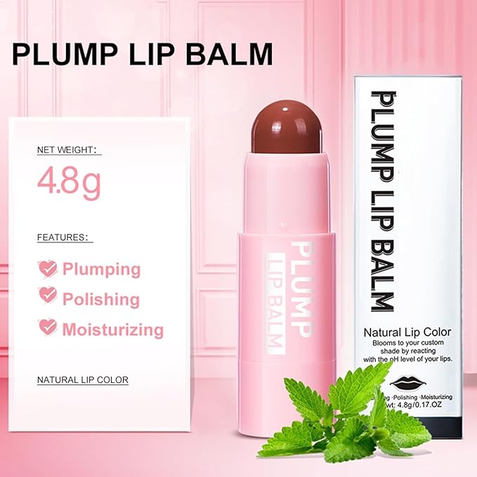 Color Lip Balm Hydrating, Tinted Lip Balm for Women, Lip Lightening Balm for Dark Lips, Lip Balm For Dry Cracked Lips, Moisturizing Plumping Lip Balm, Lip Treatment for Very Dry Lips, 4.8G