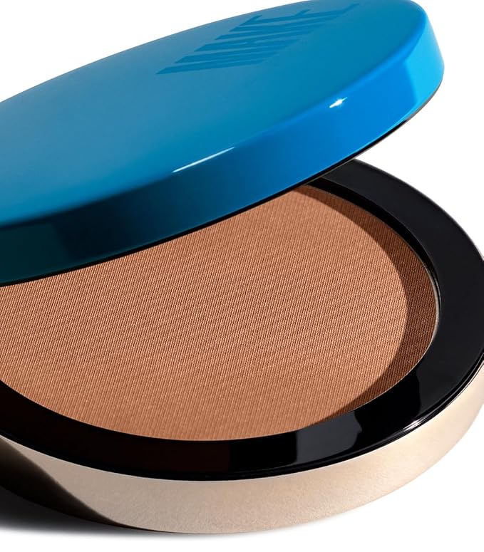 MAKE Beauty Skin Mimetic Microsuede Bronzer Powder - Matte Bronzing Powder Contour, Buildable Formula, Non Comedogenic, Long Lasting Color. Shade - Aura for Light to Medium Skin