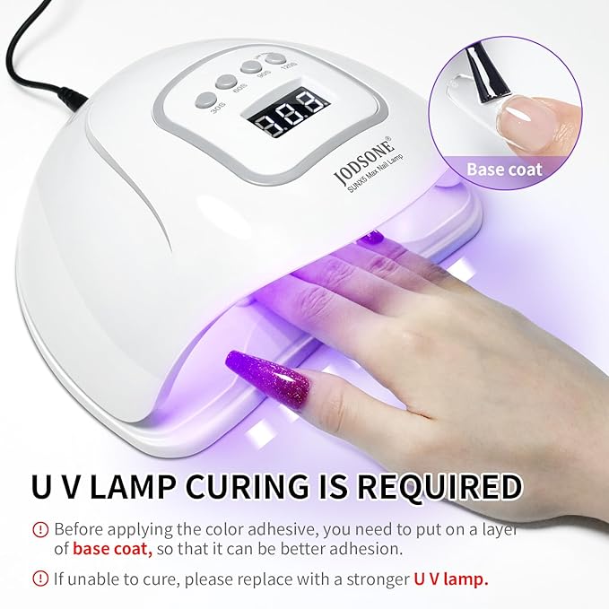 JODSONE 10ml Glitter Gel Nail Polish Set 6 Color Glitter Effect gel polish All Seasons Neutral Soak off LED Lamp Gel Manicure Set for Nail Art