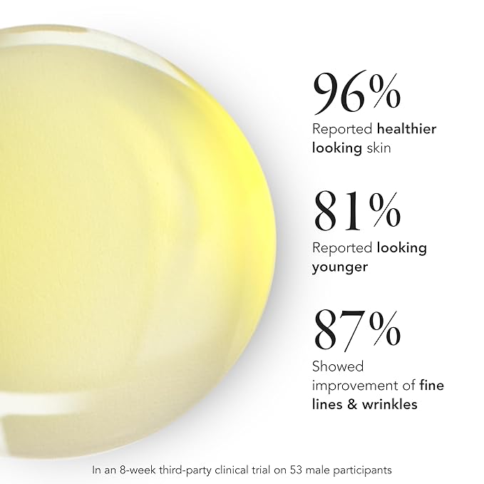 Caldera + Lab The Good | Men's Organic Moisturizing Face Serum for Dry, Sensitive, & Normal Skin – Vegan, Natural & Antioxidant Packed Skincare Facial Oil