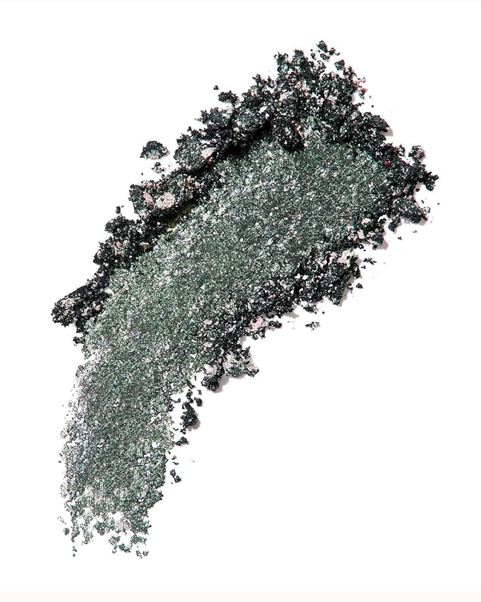 MAKE Beauty Multi-Chromatic Eye Shadow. Metal Reflecting Luminous Foil Finish Creamy, Buildable, Dimensional Long-wear, Crease-proof Powder Eyeshadow, Multichrome Shade - Stardust, Emerald Green