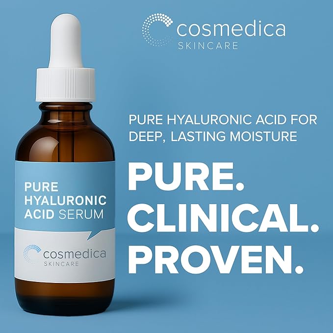 Hyaluronic Acid Serum for Skin 100% Pure Anti Aging Intense Hydration Moisture Non greasy Paraben free, Wrinkle Reducing and Brightening Serum (Pro Formula) 2oz