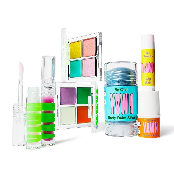 Makeup & Skincare for Kids Backpack Essentials Kit | Made in the USA | Tinted Lip Balm and Face Multi-Stick, and Universal Body Balm Stick | Non-Toxic, Gentle Ingredeints | For Kids 3+