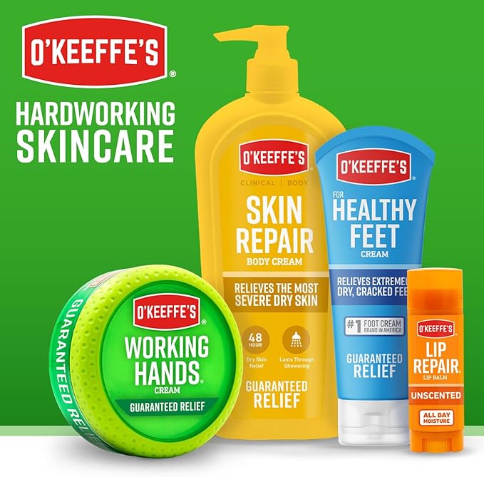 O'Keeffe's Lip Repair Lip Balm with Cherry & Vitamin E Oil, Stick (Pack of 3)