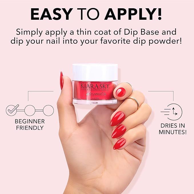 Kiara Sky Long Lasting Nail Dip Powder Pink Tones 1 oz, Cotton Kisses