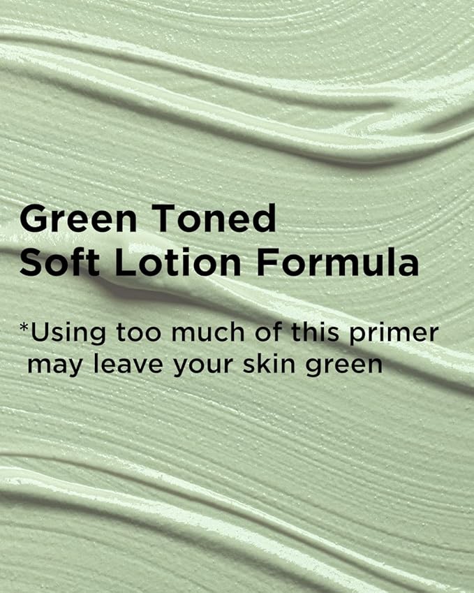 TOUCH IN SOL Redness Correcting Base Primer 1.01 fl.oz. - Pore Minimizing Green Toned Makeup Base - Tone Neutralizing before Foundation - Minimize Rosacea, Redness - No Pore Blem Primer Base
