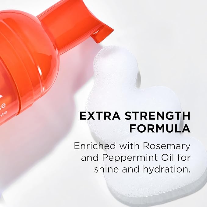 Style Factor EDGE BOOSTER Extra Strength Setting Mousse – Frizz Control, Extra Volume, and Conditioning – 2.5oz Blue Sapphire Mousse for Curly Hair