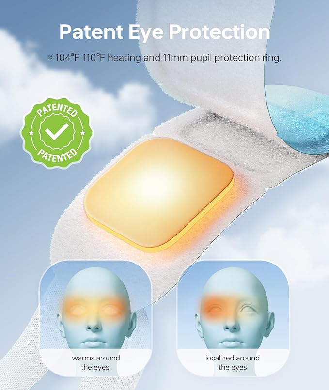 2 PCS Steam Eye Masks for Dry Eyes Warm Sleep Eye Mask