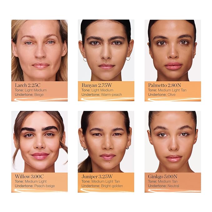 Ogee Complexion Perfecting Liquid Foundation - Lightweight Tinted Moisturizer For Face (Gingko 5.00N - Medium Tan, Neutral Undertones) - with Vitamin C & Jojoba Oil - Certified Organic & Made in USA