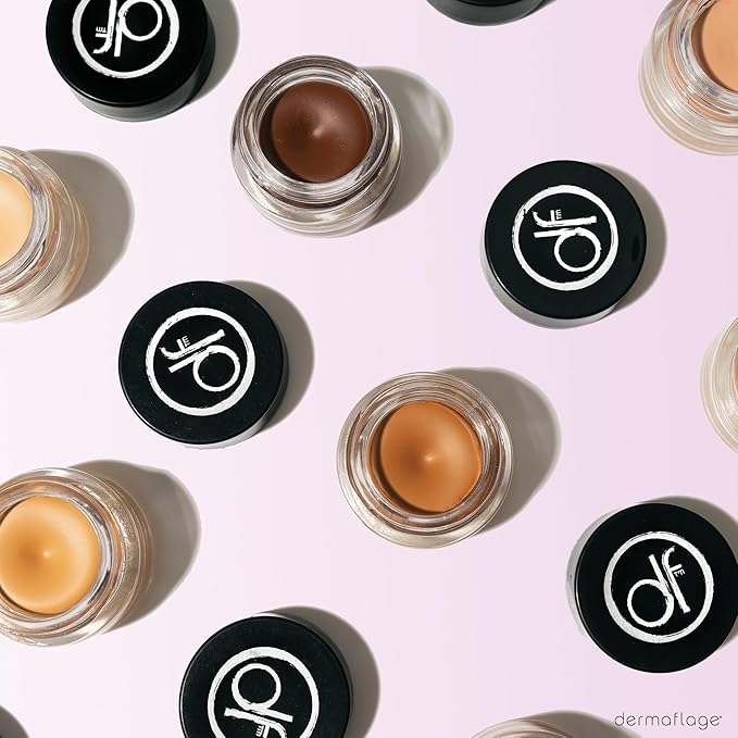 Dermaflage Waterproof Concealer Cream (Golden Fair) - Concealer Full Coverage, Matte Finish for Face & Body - Hides Dark Circles, Tattoos & Acne - Long Lasting Formula Used by Hollywood Makeup Artists