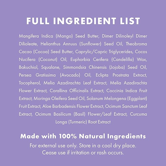 100% Natural Vegan Lip Butter Sleeping Lip Mask, Overnight Lip Moisturizer and Conditioner for Dry Lips. Intensive Lip Balm and Lip Therapy Skin Care with Mango butter (Bakuchiol - Collagen Boosting)