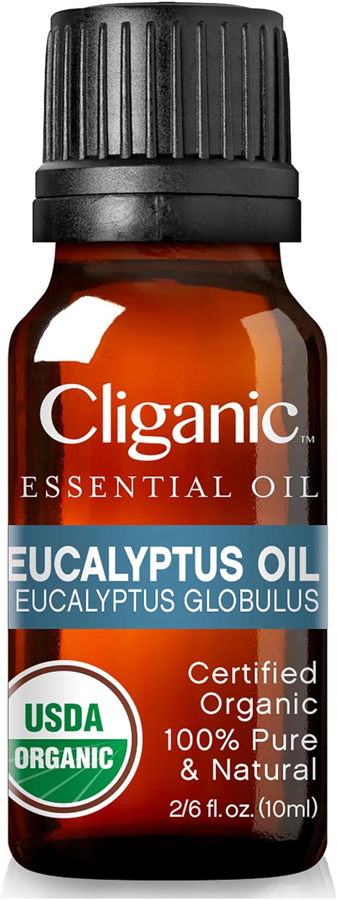 Cliganic USDA Organic Eucalyptus Essential Oil, 100% Pure | Natural Aromatherapy Oil for Diffuser Steam Distilled | Non-GMO Verified (Packaging May Vary)