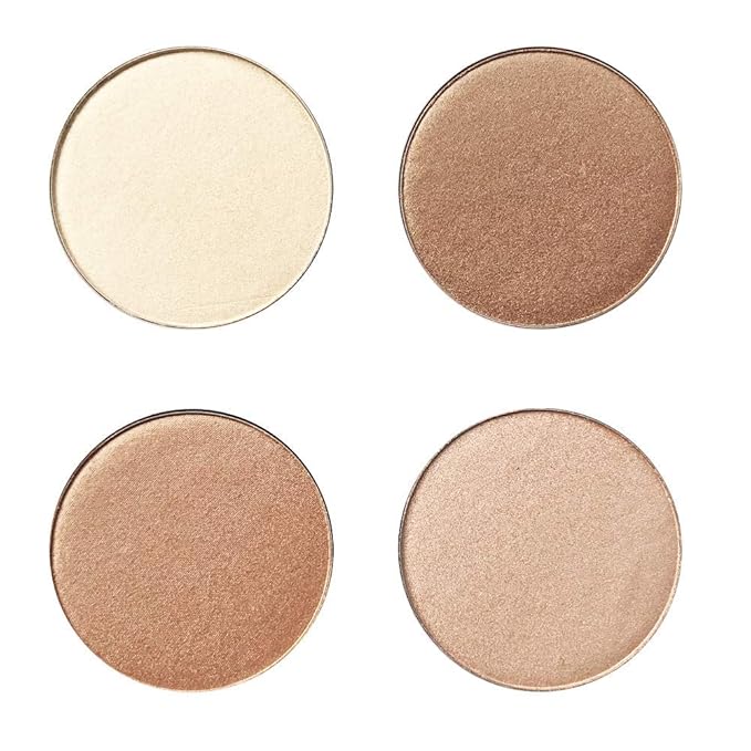 Highlighter Palette，Highlighter Makeup Palette, Glow Bronzer Highlighter Powder Kit,Face illuminator makeup palette