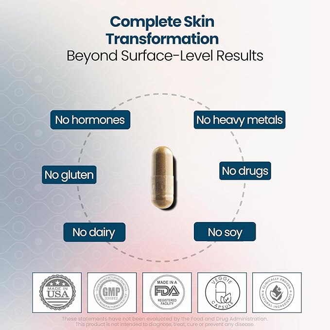 GlocalCare Depigma Support Reduction of Hyperpigmentation, Melasma & Dark Spots with Glutathione, Polypodium Leucotomos, Grape Seed & Marigold Extract