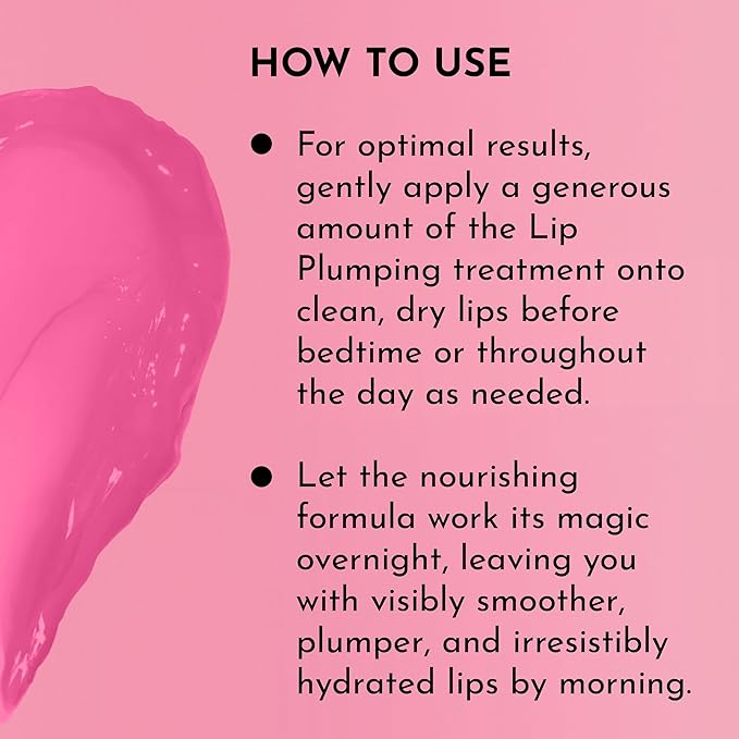Lawless Forget the Filler Lip Mask - Juicy Watermelon - Premium Overnight Lip Plumping Treatment with Natural Ingredients Designed to Plump, Hydrate, and Smooth Lips - 0.28 oz