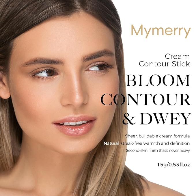 Contour Stick Makeup, Cream Contour Stick for A Naturally Sculpted Look,Long-Wear & Hydrating Formula, Buildable Color for Light to Light Medium | Vegan & Cruelty-Free | 15g/0.53fl.Oz