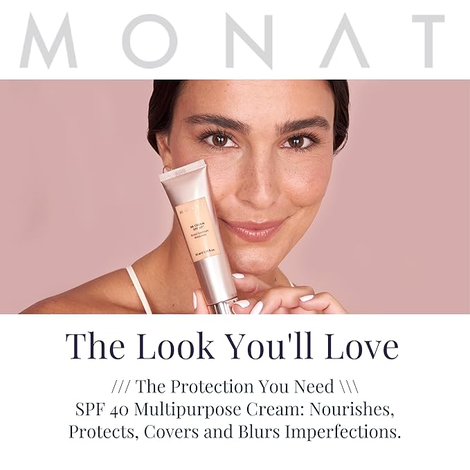 Monat BB Cream SPF 40 - Sand Broad-Spectrum Moisturizer, Lightweight Tinted Coverage, Fragrance-Free, 35ml/1.18 fl. oz.