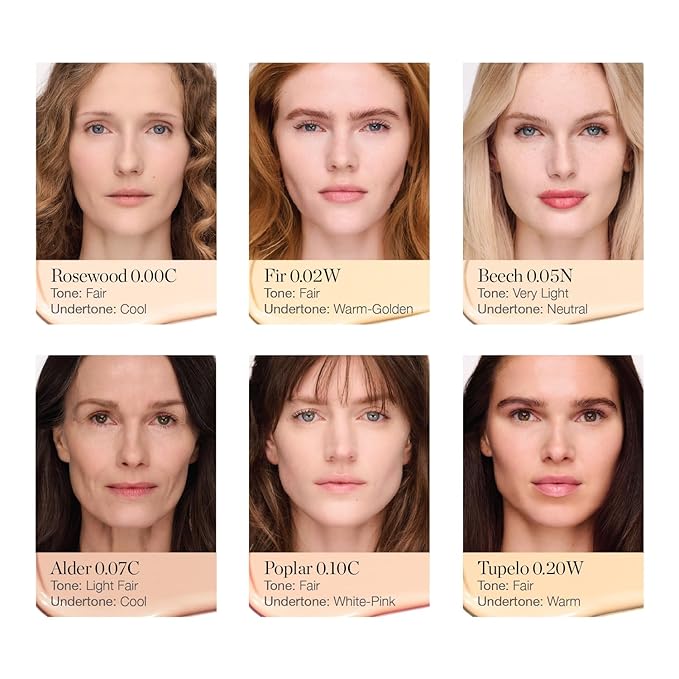 Ogee Complexion Perfecting Under Eye Concealer - Certified Organic Full Coverage Concealer - Buildable Coverage - ROSEWOOD 0.00C - Fair (Cool Undertones)