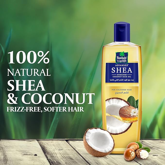 Parachute Advansed Shea Hair Oil| Moisturising Hair Oil |Nourishes Hair| For Frizz- Free, Soft & Shiny Hair| No Silicones & Parabens |6.7 fl.oz