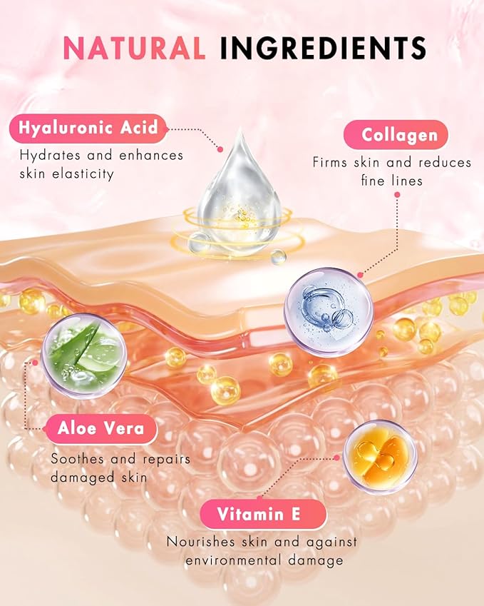 Forehead Wrinkle Patches & Smile Line Patches, Overnight Facial Wrinkle Treatment with Hyaluronic Acid, Aloe, Collagen & Vitamin E to Lift Smile Lines for Women 36pcs