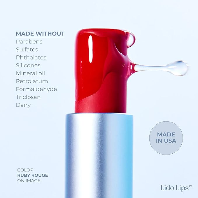 Tinted Lip Balm. Moisturizing Sheer, Buildable Lip Color with Hyaluronic Acid, Vitamin E and Rich Oil, Perfect Revitalizer for Chapped Lips. Beauty Plumper Moisturizer 0.21oz - Rosy Bloom