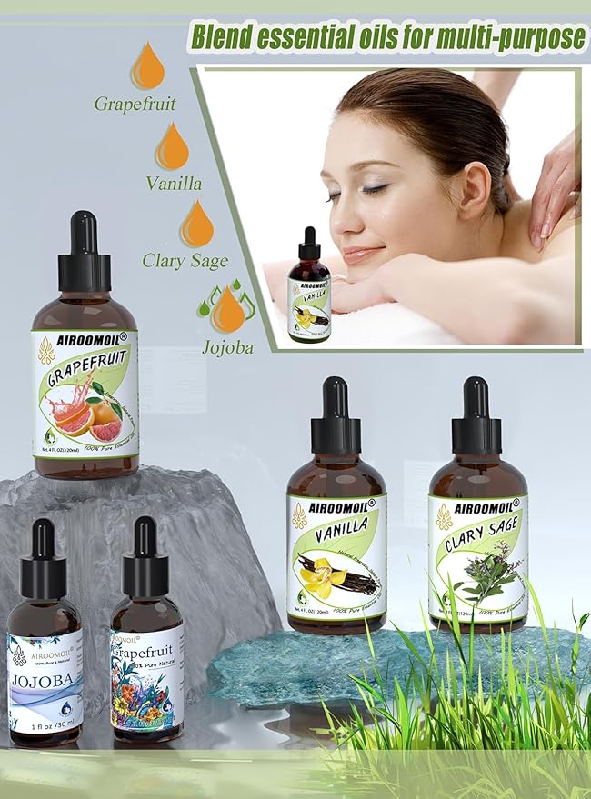 Vanilla Bean Essential Oil Warm Scented Oils Perfume Air Freshener Diffuser Candle Making Aroma Refill Wick Scent Skin Fragrance Oil 4 Fl Oz