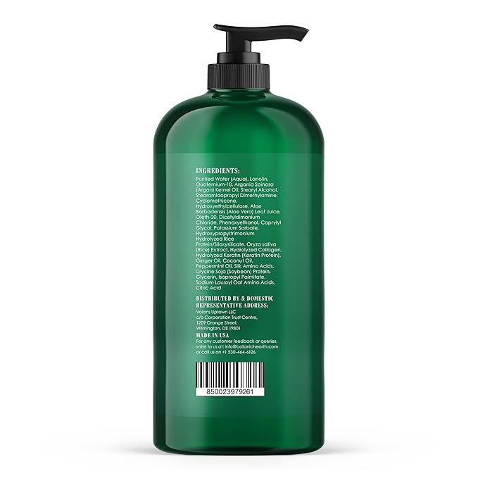 Botanic Hearth Peppermint Hair Conditioner | Hair Conditioner For Dry Damaged And Color Treated Hair | Volumizing Conditioner For Fine & Thin Hair | Paraben & Sulfate Free | Men & Women | 16 Fl Oz