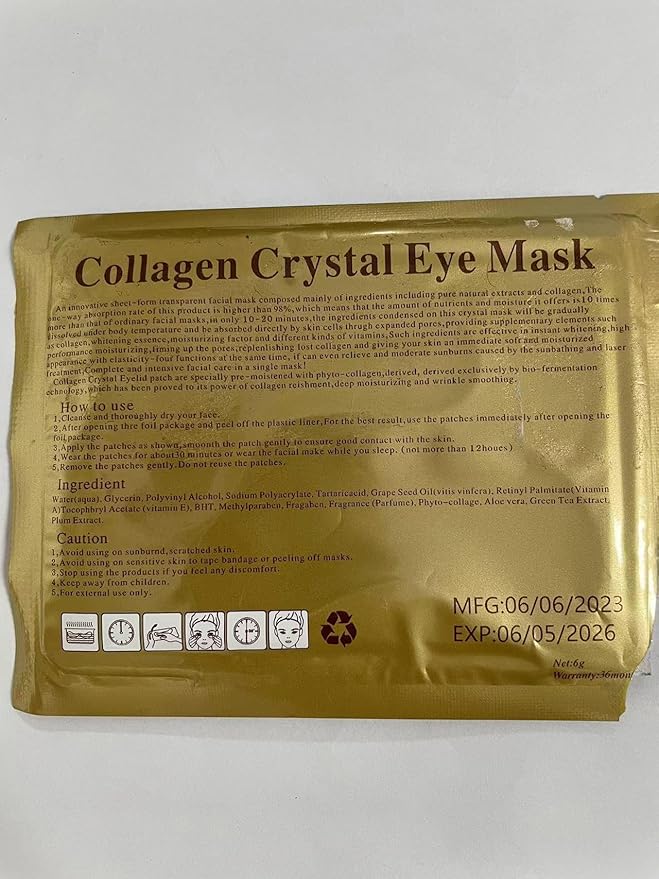 30 Pairs 24K Gold Eye Pads Under Eye Mask,Collagen Crystal Under Eye Patches Moisturizing Eye Gel Pads,Under Eye Masks for Wrinkles,Puffy Eyes & Dark Circles,Eye Patch for Beauty Eye Care
