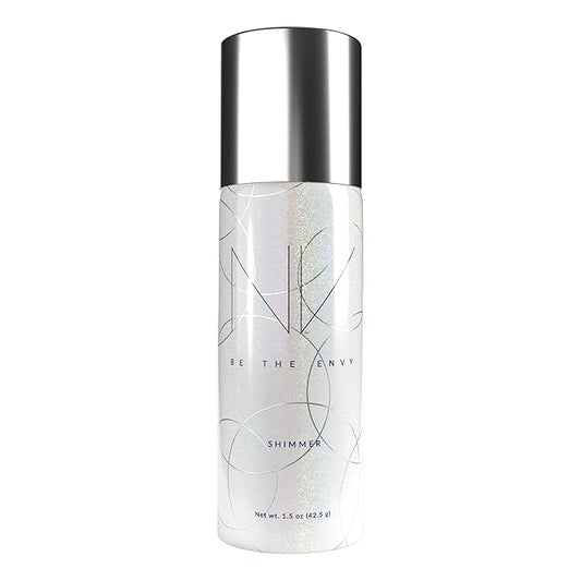 NV Perfecting Mist Shimmer Buildable Coverage Professional Airbrush Makeup with Plant-based Stem Cell Polypeptides, Vitamins A, D, E and Aloe, 1.5 ounces. SHIMMER