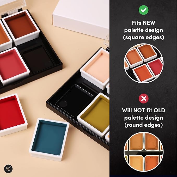 Alcohol Palette Refill Pans - Skin Tones - Light Flesh