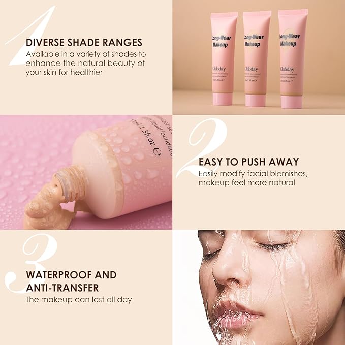 Liquid Foundation Full coverage Long-Lasting Buildable Weighless Foundation Cream Active Wear Color Stay Makeup-05