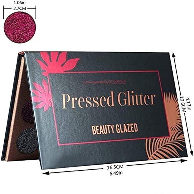 15 Colors Eyeshadow, Glitters Shimmer Pigment Pressed Makeup Palette Eyes Cosmetic