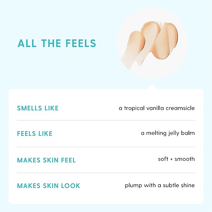 Kinship Supermelt Lip Plumping Jelly Mask - Moisturizing Daily Lip Treatment + Hyaluronic Acid - Hydrating + Exfoliating Lip Gloss - Soft, Smooth, Plump - Quick Melting Balm - Soothe Dry Lips (.3 oz)