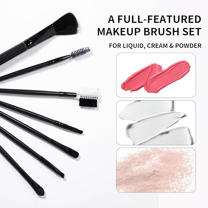 Makeup Set Full Kit for Girls Teens Women, Makeup Present Set, Includes Eyeshadow, Foundation, Mascara, Face Blusher, Eyebrow Pencil, Eyeliner, Brushes, Lip Gloss, Sponge, Cosmetic Bag
