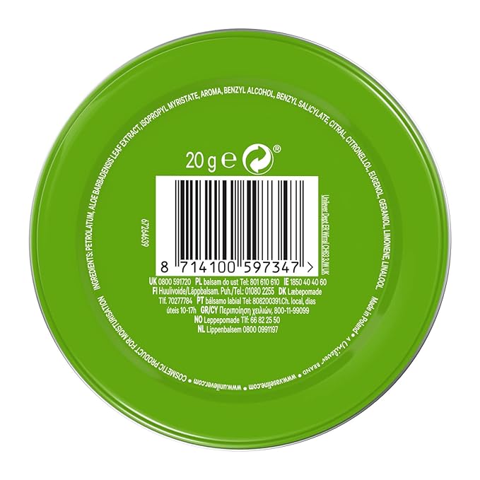 Vaseline Lip Therapy | Vaseline Lip Balm | Lip Moisturizer for Very Dry Lips | Aloe | 20g