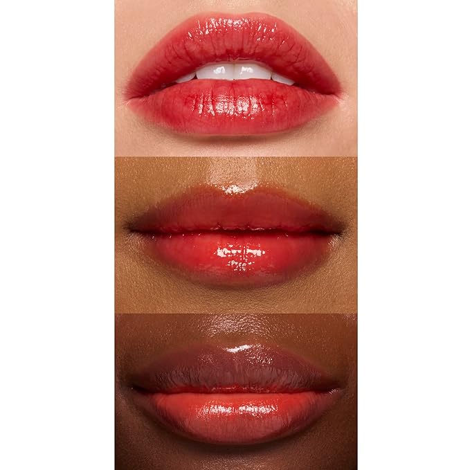 e.l.f. Glossy Lip Stain, Long-Lasting, Lightweight Lip Stain For A Sheer Pop Of Color & Subtle Gloss Finish, Vegan & Cruelty-Free, Polished Peach