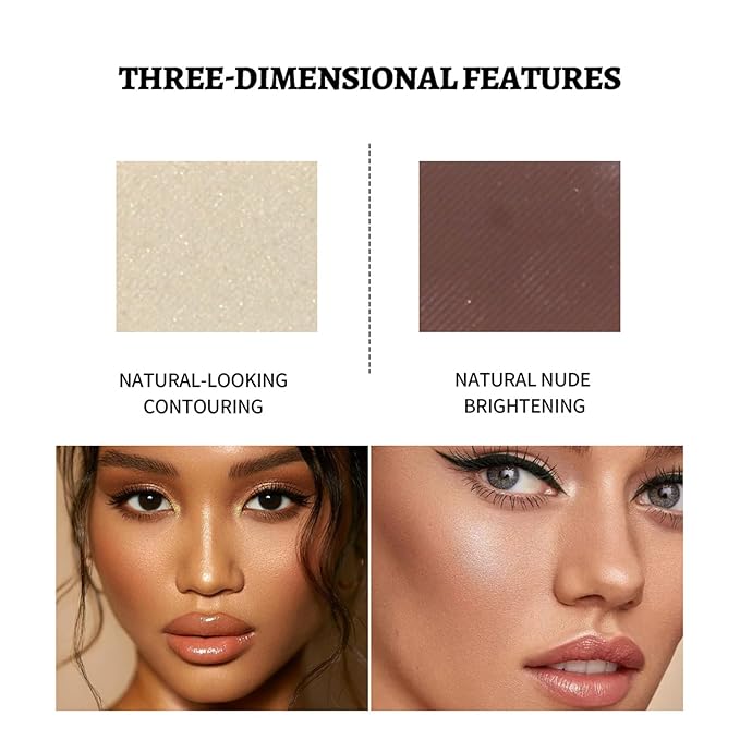 Makeup Eyeshadow Palettes,64 Colors Protable Multifunction Blush Highlighter Contour Palettes with Matte Shimmer Pearl Makeup Effect for Daily Party Makeup - High Pigment Waterproof #6