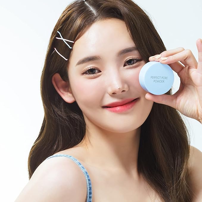 THESAEM Saemmul Perfect Pore Powder - Oil & Sebum Control Long Lasting Silky Face, Skin Soothing & Purifying with Green Tea Water and Tea Tree Extract, 0.18oz. 2 Pack