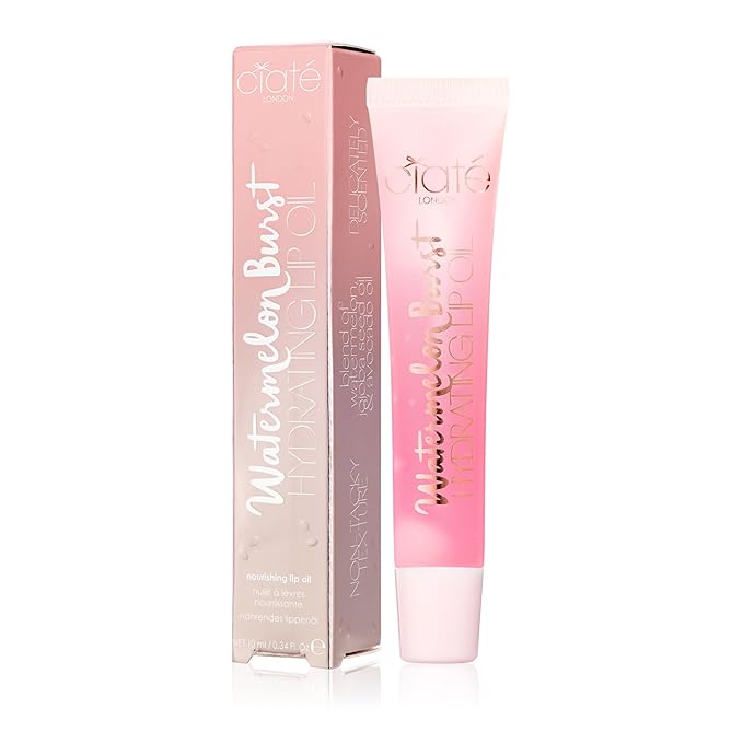 Ciaté London Watermelon Burst Hydrating Lip Oil,Nourishing, Natural Glossy Finish