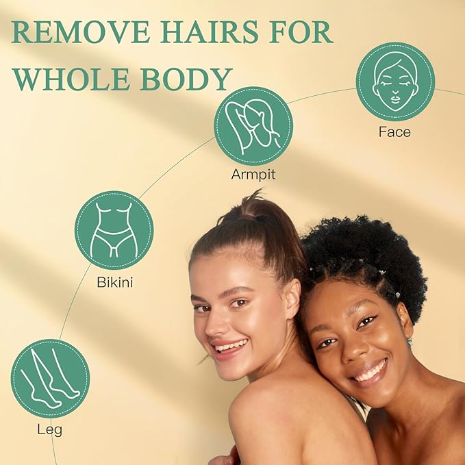 Wax Beads for Hair Removal, Bouvetan 1.3Lb/21oz Hard Waxing Beads for Brazilian Waxing, Waxing Beads for Eyebrow, Face, Bikini, Legs, Arms for Women Men Hair Removal with 10pcs Spatulas, 6 Packs