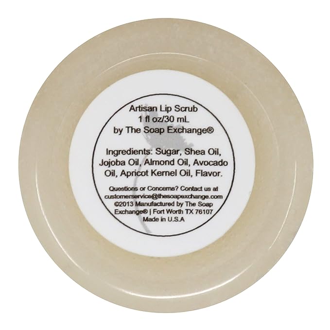 Lip Scrub - Birthday Cake Flavor - Hand Crafted 1.5 oz / 42.5 g Natural Lip Care, Artisan Lip Treatment, Exfoliate, Hydrate, & Protect. Made in the USA.